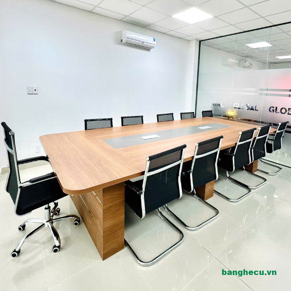 Combo bàn họp ghế lưới chân quỳ cao cấp