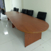 Bàn họp Oval cũ gỗ MDF chống ẩm 3mx1m2