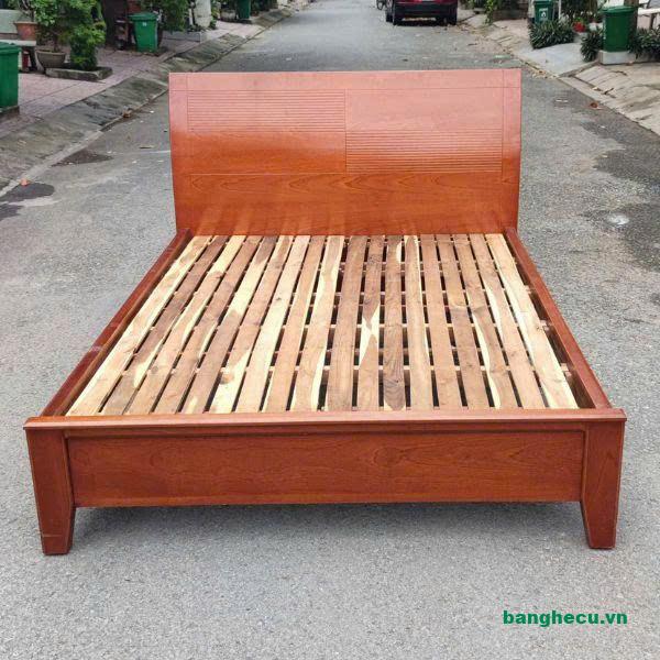 Giường gỗ MDF 1m4 chống ẩm như mới
