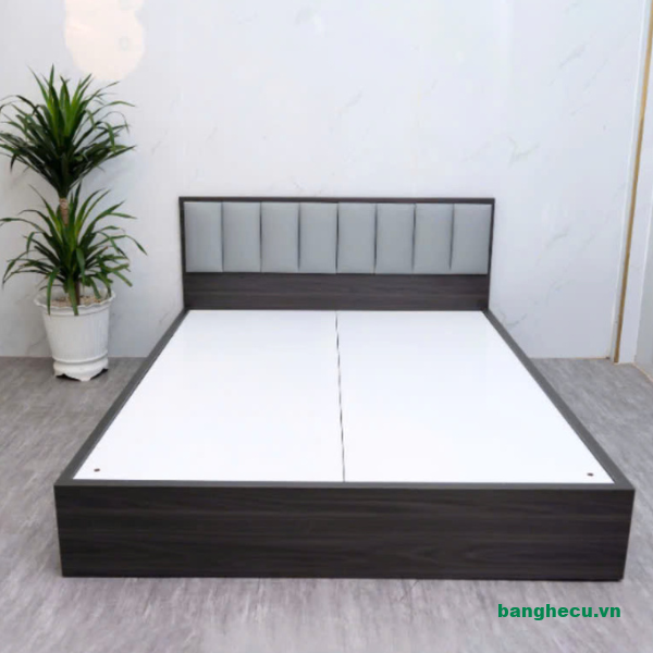 Giường ngủ bọc nệm da cao cấp 1m6 - Ảnh 5