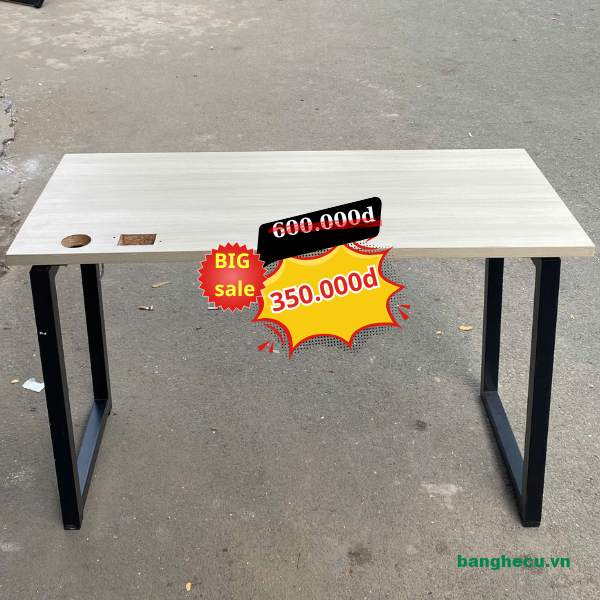 Bàn làm việc chân sắt 1m2x60cm mới 90%