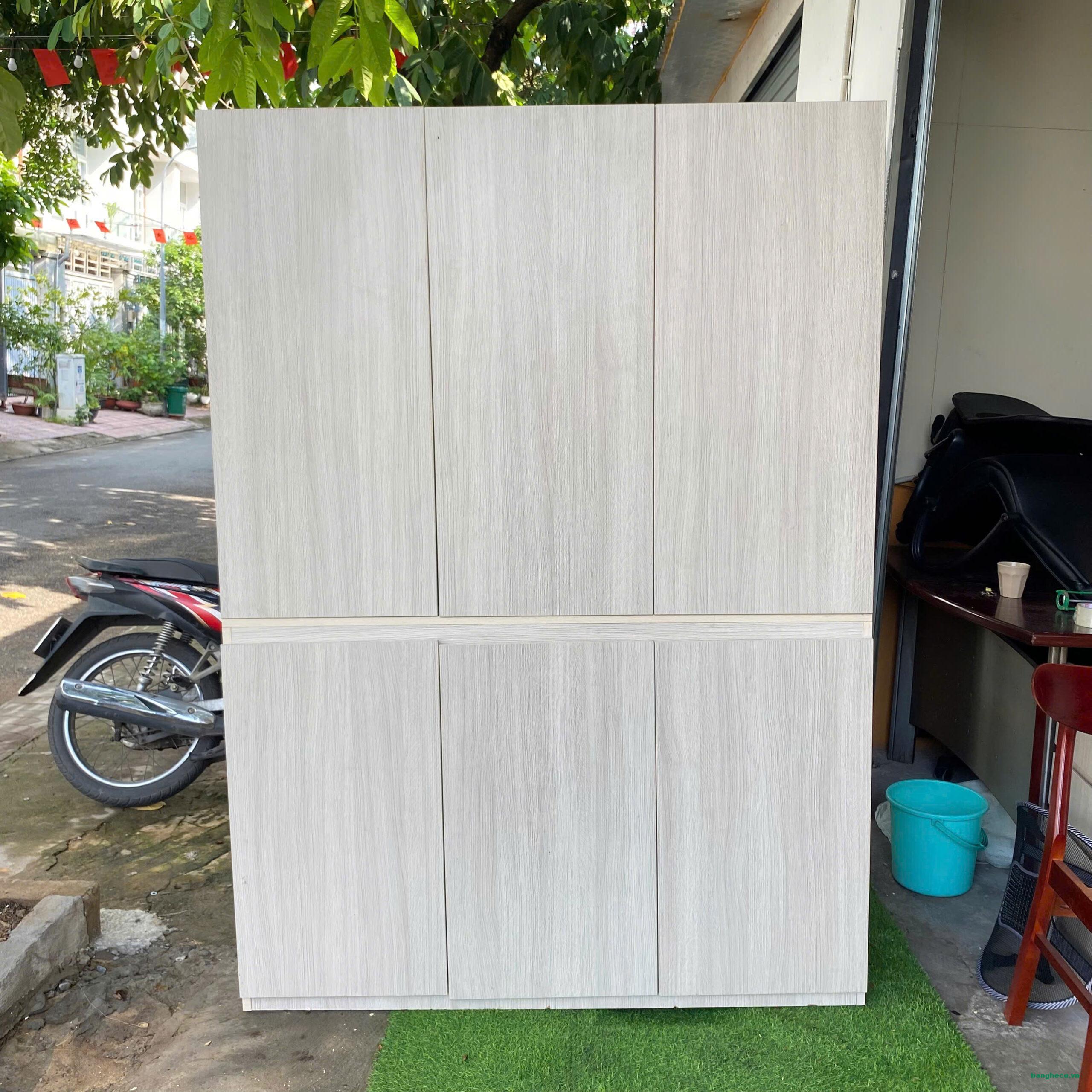 Bộ tủ bếp gỗ MDF chống ẩm như mới - Ảnh 3