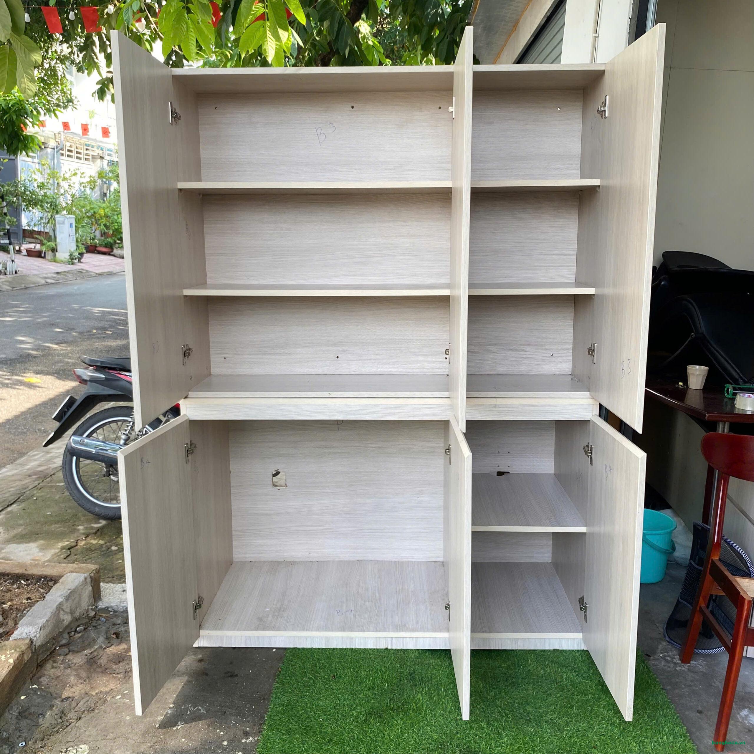 Bộ tủ bếp gỗ MDF chống ẩm như mới - Ảnh 2