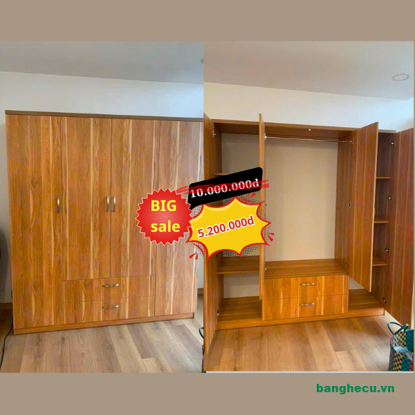 Combo giường 1m6 tủ áo đóng mới 100% - Ảnh 4