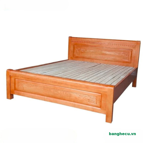 Giường ngủ gỗ xoan đào 1m8x2m tồn kho