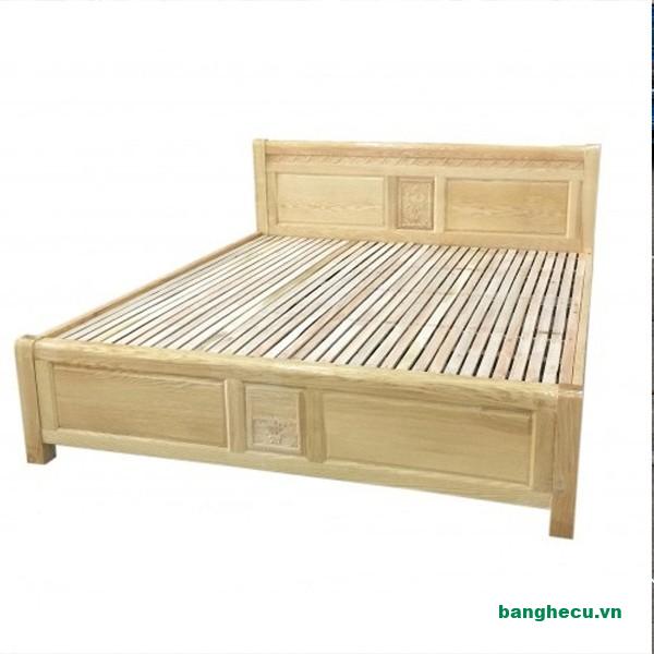 Giường ngủ gỗ sồi 1m8x2m tồn kho