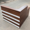 Quầy lễ tân, quầy thu ngân chữ L 1m4x1m6
