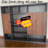 Tủ kệ tài liệu Giám đốc gỗ MDF cũ 2m4x2m