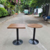 Bàn tròn cafe gỗ dày dặn thanh lý