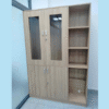 Tủ hồ sơ cửa kính liền kệ gỗ MDF mới 100%