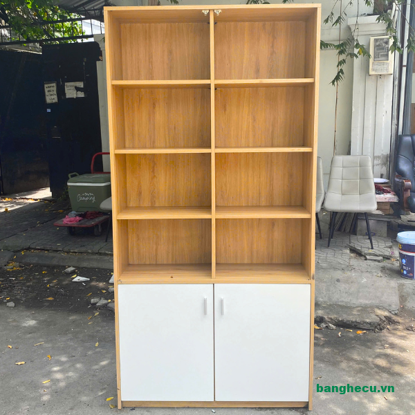 Tủ kệ gỗ trưng bày 1mx2m như mới
