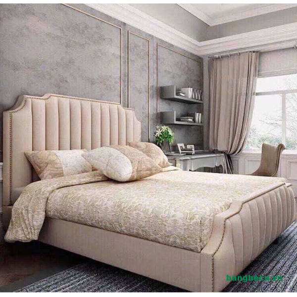 Giường bọc nệm đầu cao chuẩn luxury giá tốt - Ảnh 4