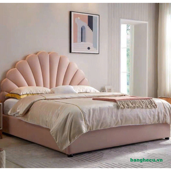 Giường bọc nệm hình vỏ sò hiện đại độc đáo, êm ái - Ảnh 3