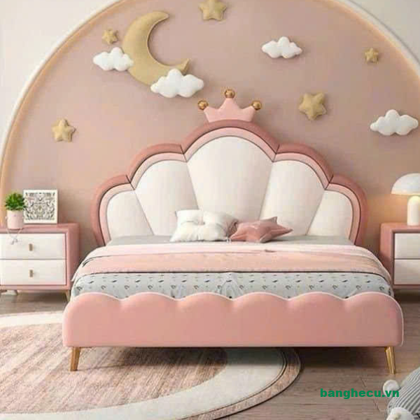 Giường công chúa bé gái hình vương miện xinh xắn