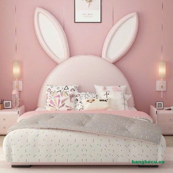 Giường ngủ trẻ em bọc nệm phong cách Bắc Âu êm ái - Ảnh 3