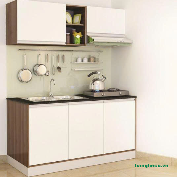 Bộ tủ bếp gỗ mặt đá tiện lợi cho căn hộ, chung cư - Ảnh 6