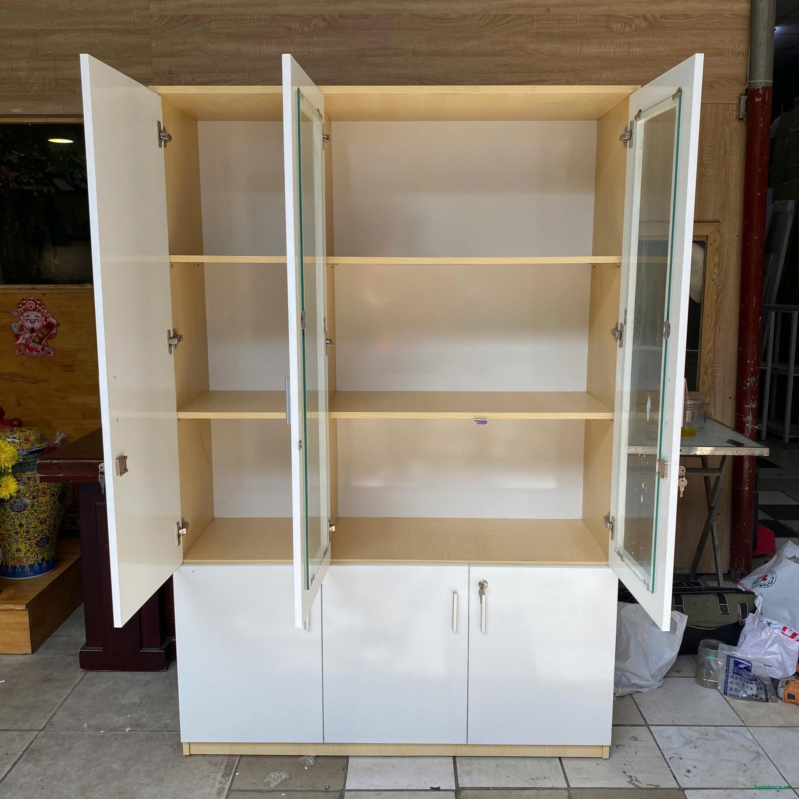 Thanh lý tủ hồ sơ 6 cánh cũ mới 90% - Ảnh 2