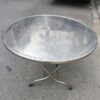 Bàn ăn inox tròn gấp gọn thanh lý