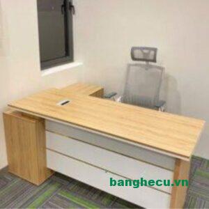 Thanh lý bàn Giám đốc gỗ MDF 1m6x80cm như mới