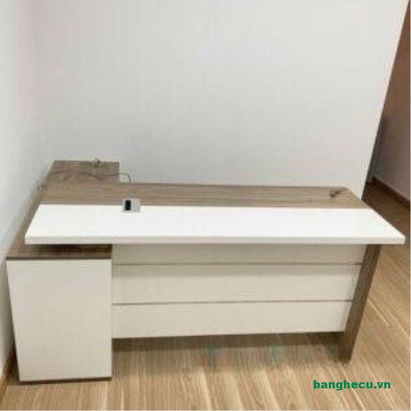 Thanh lý bàn Giám đốc gỗ MDF 1m6x80cm như mới - Ảnh 3