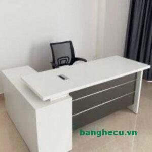 Alternative view of Thanh lý bàn Giám đốc gỗ MDF 1m6x80cm như mới