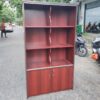Tủ kệ hồ sơ, tài liệu 1mx1m8 màu nâu mới 90%