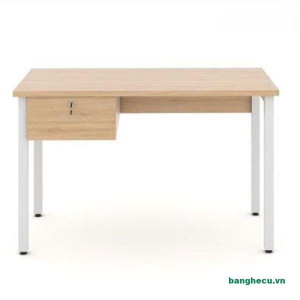 Bàn làm việc văn phòng chân sắt hộc treo giá tốt - Ảnh 3