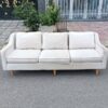 Thanh lý băng ghế sofa bọc vải 2m chân gỗ giá rẻ