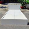 Giường ngủ gỗ MDF 1mx2m màu trắng tồn kho