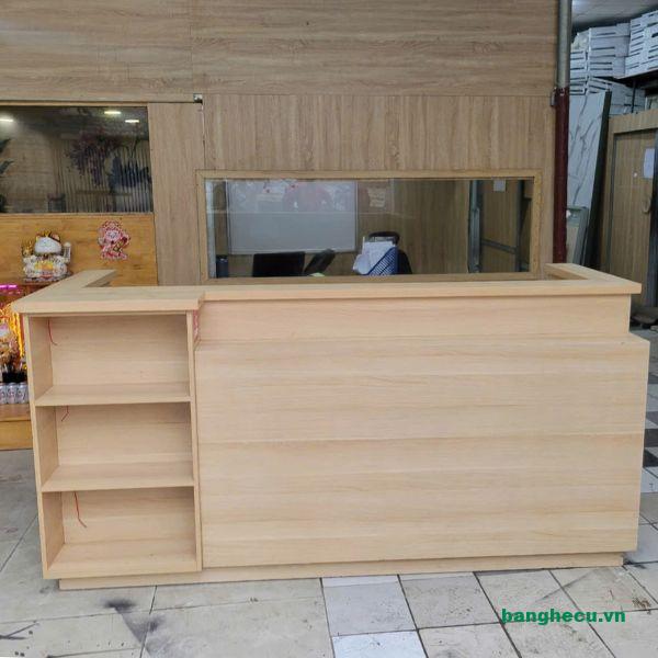 Thanh lý quầy lễ tân gỗ MDF 2m3x90cm giao nhanh