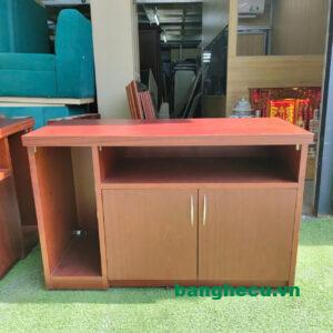 Tủ hồ sơ thấp 3 cánh màu nâu gỗ cao cấp