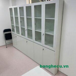 Tủ hồ sơ màu trắng 2m tồn kho thanh lý