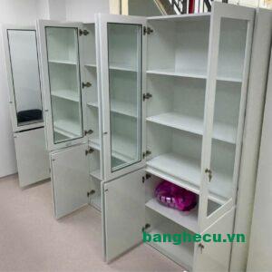 Alternative view of Tủ hồ sơ màu trắng 2m tồn kho thanh lý