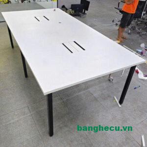 Thanh lý bàn họp văn phòng chân sắt 1m2x2m