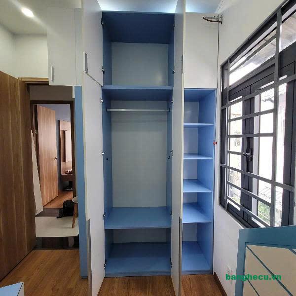 Tủ quần áo gỗ MDF kịch trần 1m5x2m7 như mới - Ảnh 2