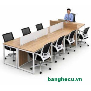 Cụm bàn làm việc 7 chỗ có vị trí Trưởng nhóm