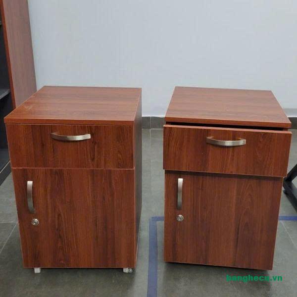 Tủ cabin 2 ngăn cũ có bánh xe di chuyển thanh lý