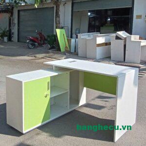 Alternative view of Thanh lý bàn làm việc lãnh đạo góc L mới 90%