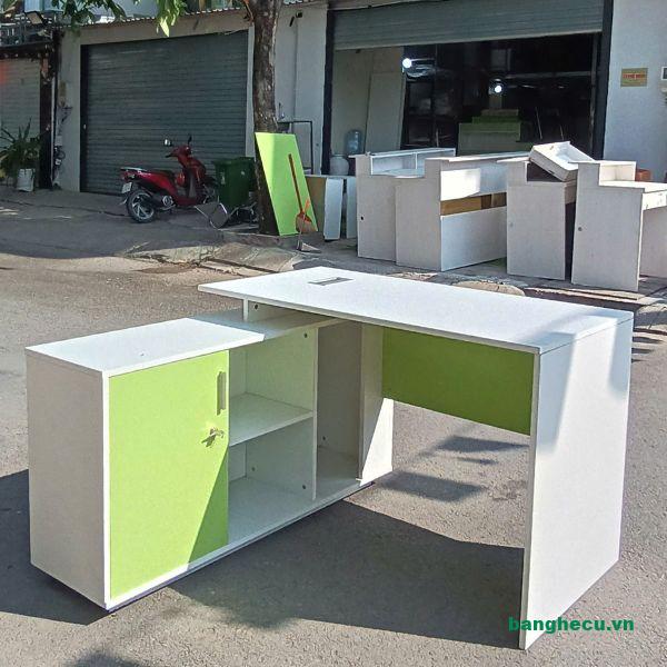 Thanh lý bàn làm việc lãnh đạo góc L mới 90% - Ảnh 2