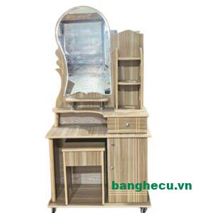 Bộ bàn trang điểm gỗ công nghiệp có gương hiện đại