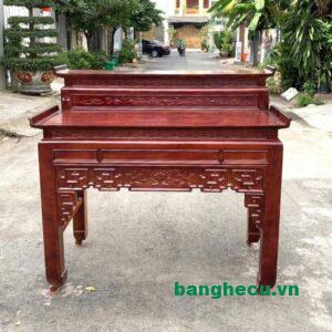 Bàn thờ đứng triện sen gỗ Án giang cao cấp