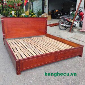 Thanh lý giường ngủ gỗ xoan đào 1m8 chất lượng