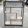 Thanh lý kệ trang trí khung sắt mặt gỗ MDF