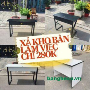 Bàn Chân Sắt Xả Kho – Bàn Làm Việc Tồn Kho Giá Chỉ 280K