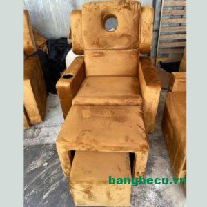 Thanh lý ghế massage chân nâng hạ nệm vàng đẹp