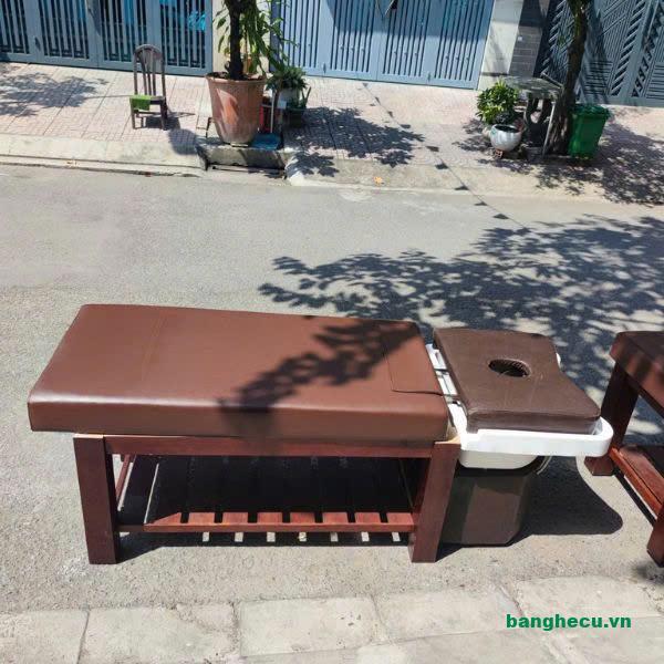 Giường gội đầu thanh lý mới 95%