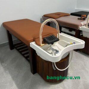 Giường gội đầu spa 2in1 có bồn dưỡng sinh thanh lý giá rẻ