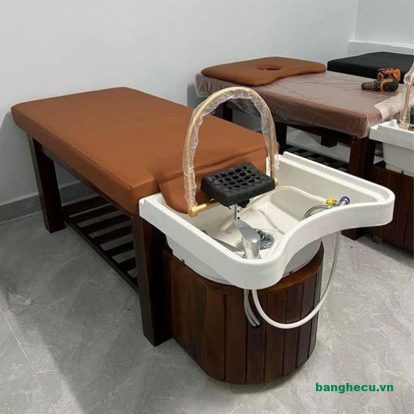 Giường gội đầu spa 2in1 có bồn dưỡng sinh thanh lý giá rẻ