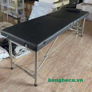 Giường massage thanh lý bọc da khung inox 304