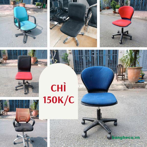 Xả Kho 100+ Ghế Xoay Văn Phòng Giá Rẻ Từ 150K – Hàng 80–90%